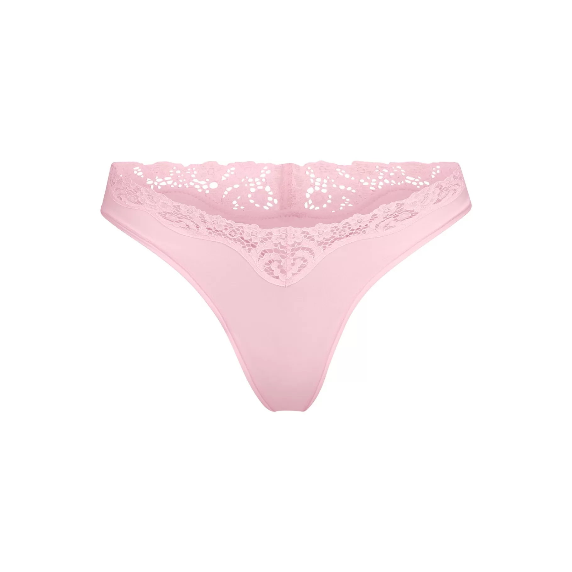 Skims *FITS EVERYBODY CORDED LACE DIPPED THONG | CHERRY BLOSSOM CHERRY+BLOSSOM