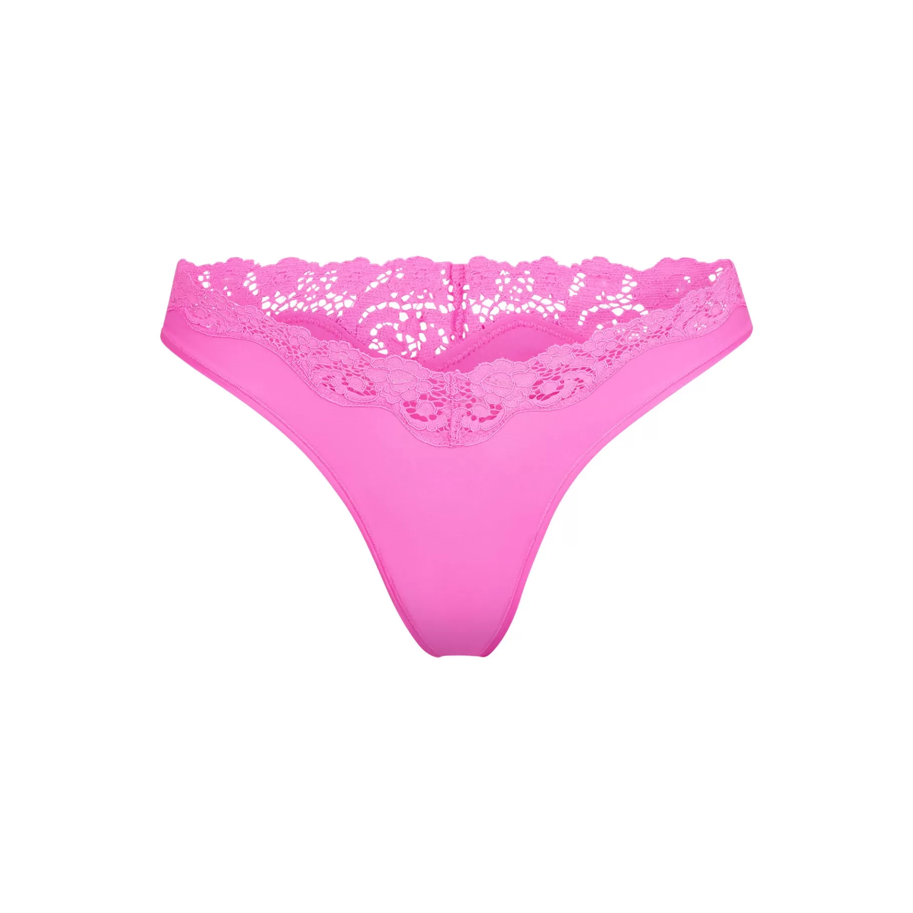 Skims *FITS EVERYBODY CORDED LACE DIPPED THONG | NEON ORCHID NEON+ORCHID