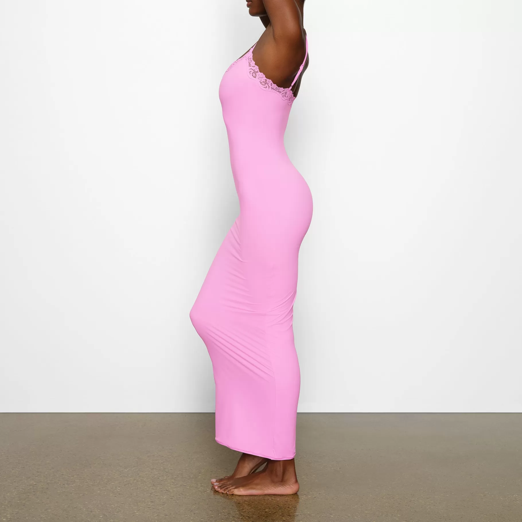 Skims dresses*FITS EVERYBODY CORDED LACE LONG SLIP DRESS | PETAL