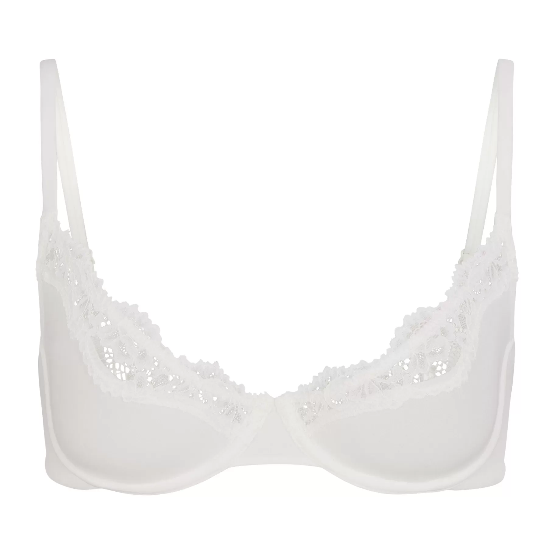 Skims lightly lined*FITS EVERYBODY CORDED LACE UNLINED SCOOP BRA | MARBLE