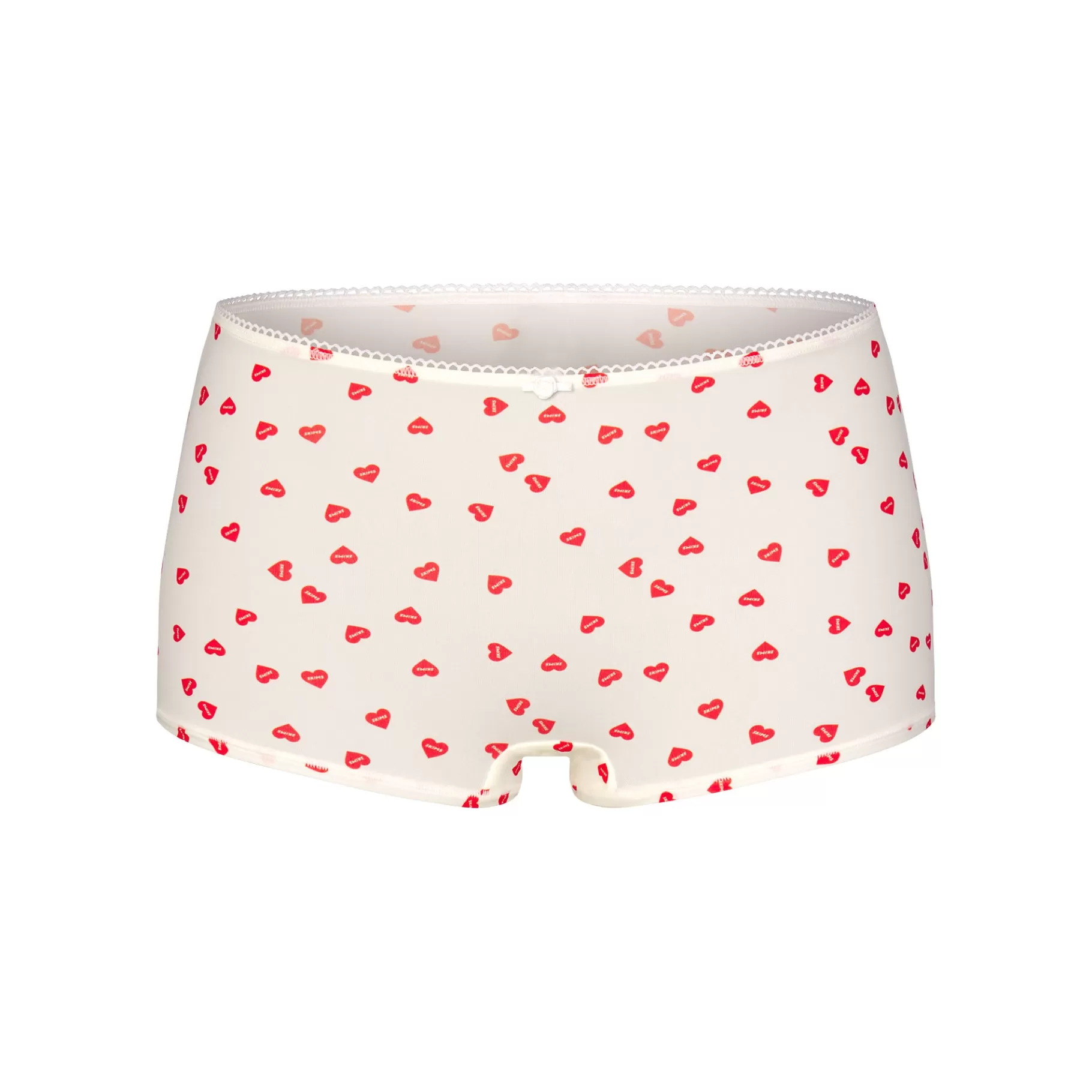 Skims boy shorts*FITS EVERYBODY PICOT TRIM BOY SHORT | RUBY HEART PRINT RUBY+HEART+PRINT