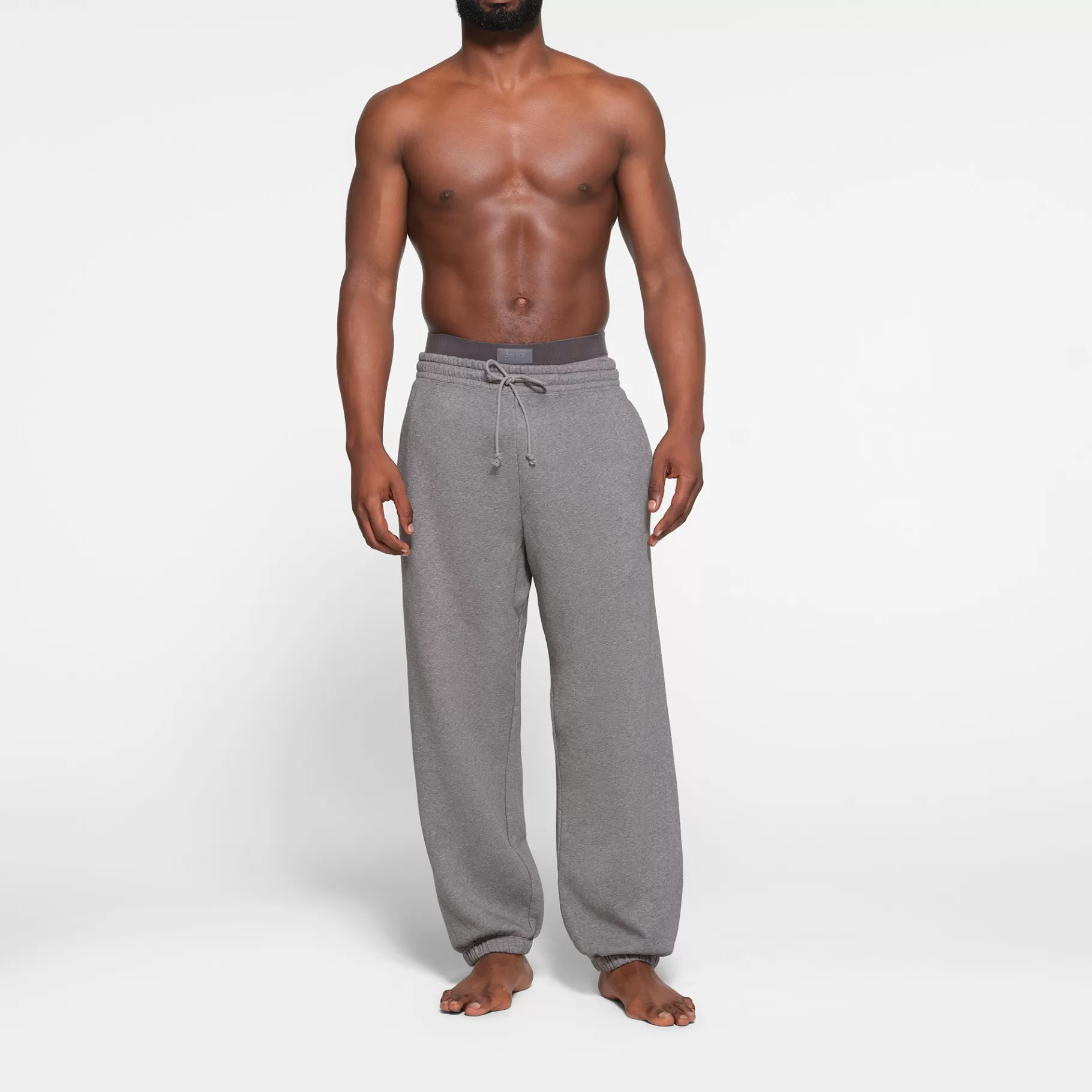 Skims bottoms*FLEECE LOUNGE MENS OVERSIZED JOGGER | DARK HEATHER GREY DARK+HEATHER+GREY