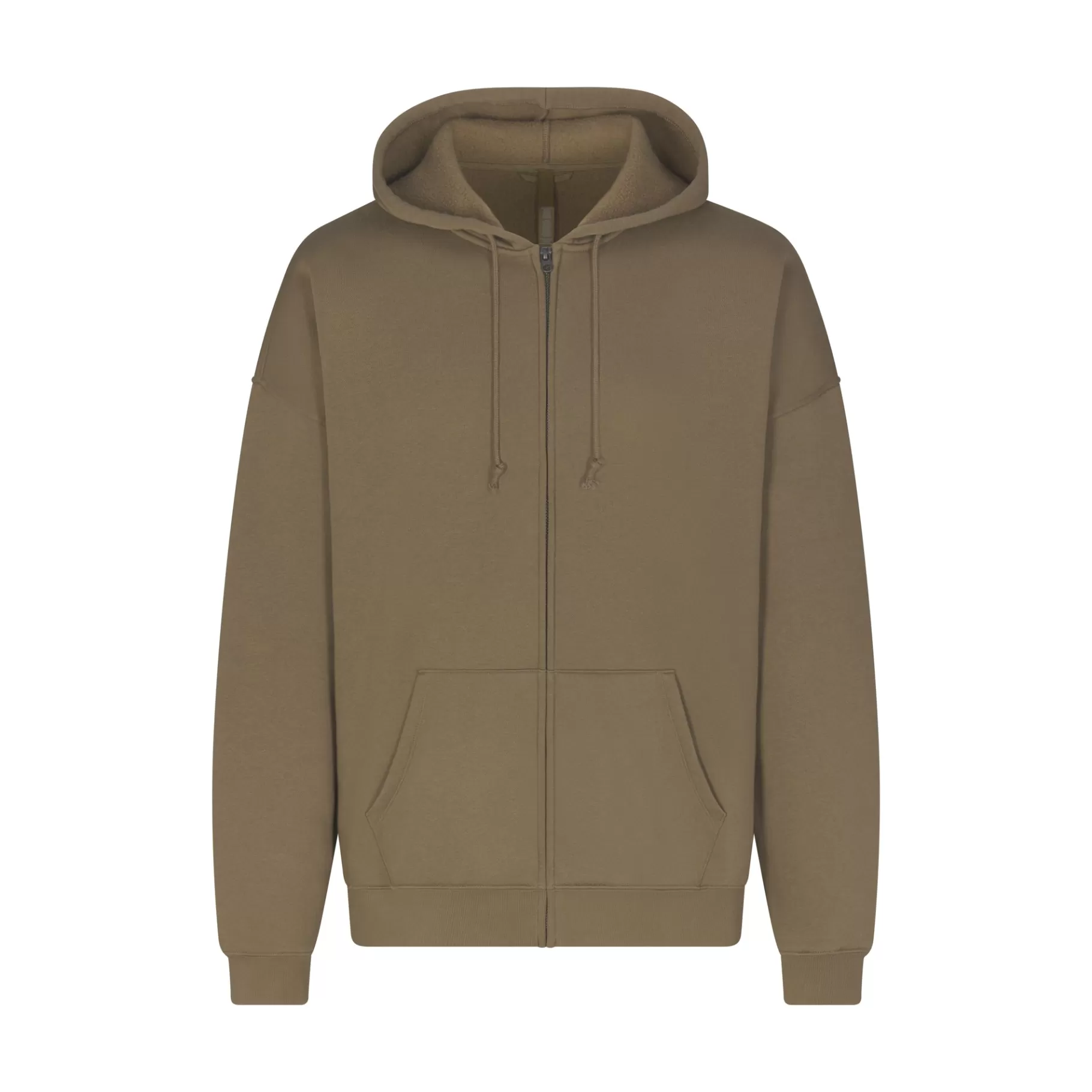 Skims loungewear*FLEECE LOUNGE MENS OVERSIZED ZIP UP HOODIE | ARMY